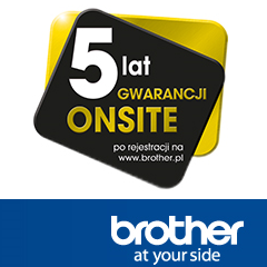 5 lat gwarancji Brother